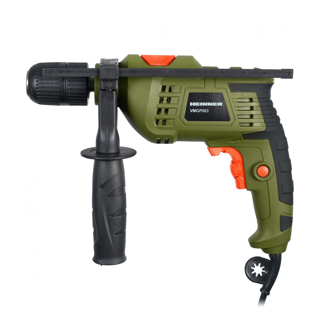 Masina de gaurit cu percutie heinner, 600w 13mm