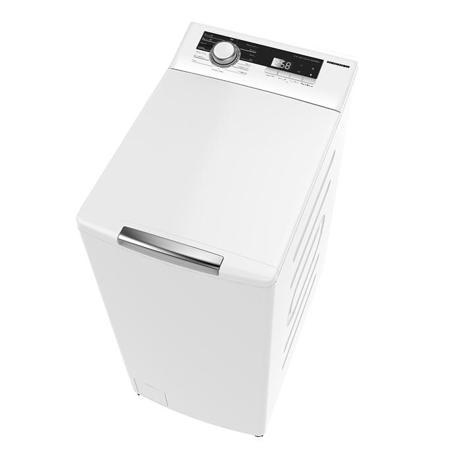 Masina de spalat cu incarcare verticala Heinner HWM-TL8013IVA++, 8 kg, 1300 RPM, Clasa energetica A, Motor inverter, 15 Programe, Display digital, Alb