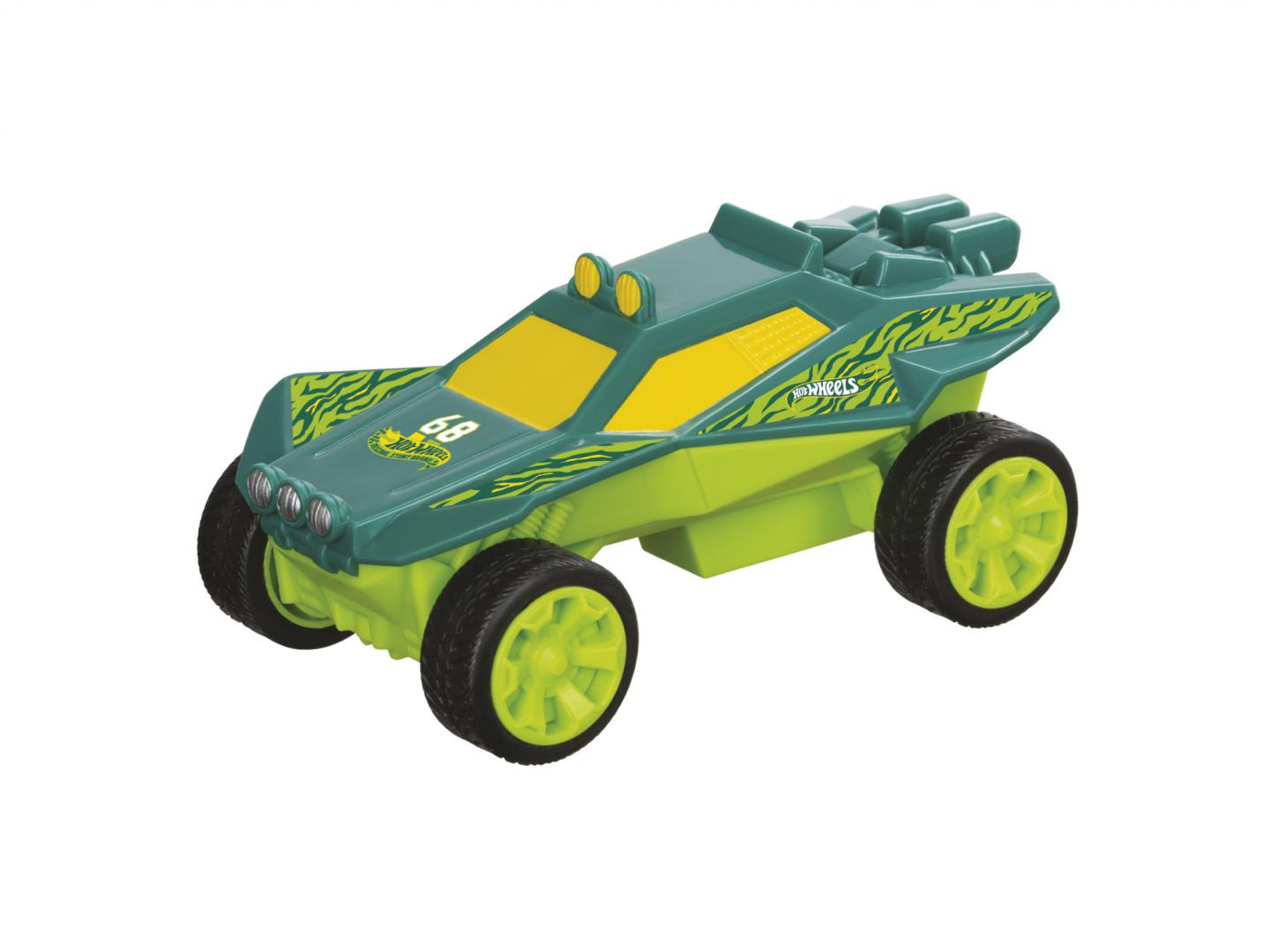 Masinuta Hot Wheels Mondo MDHW512262 PullBack Flash Runner, Verde SandIvoire