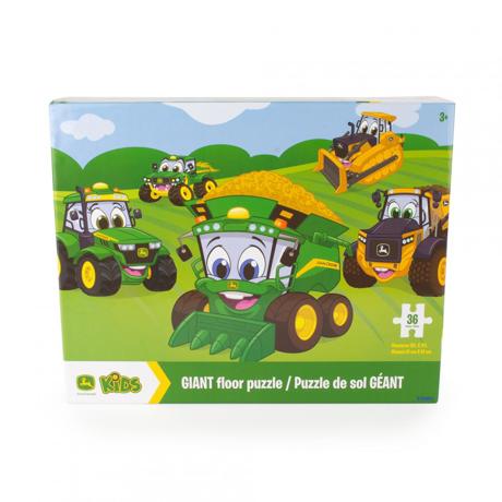 Puzzle gigant pentru podea John Deere T47281, Ferma, 36 de piese robuste, baieti