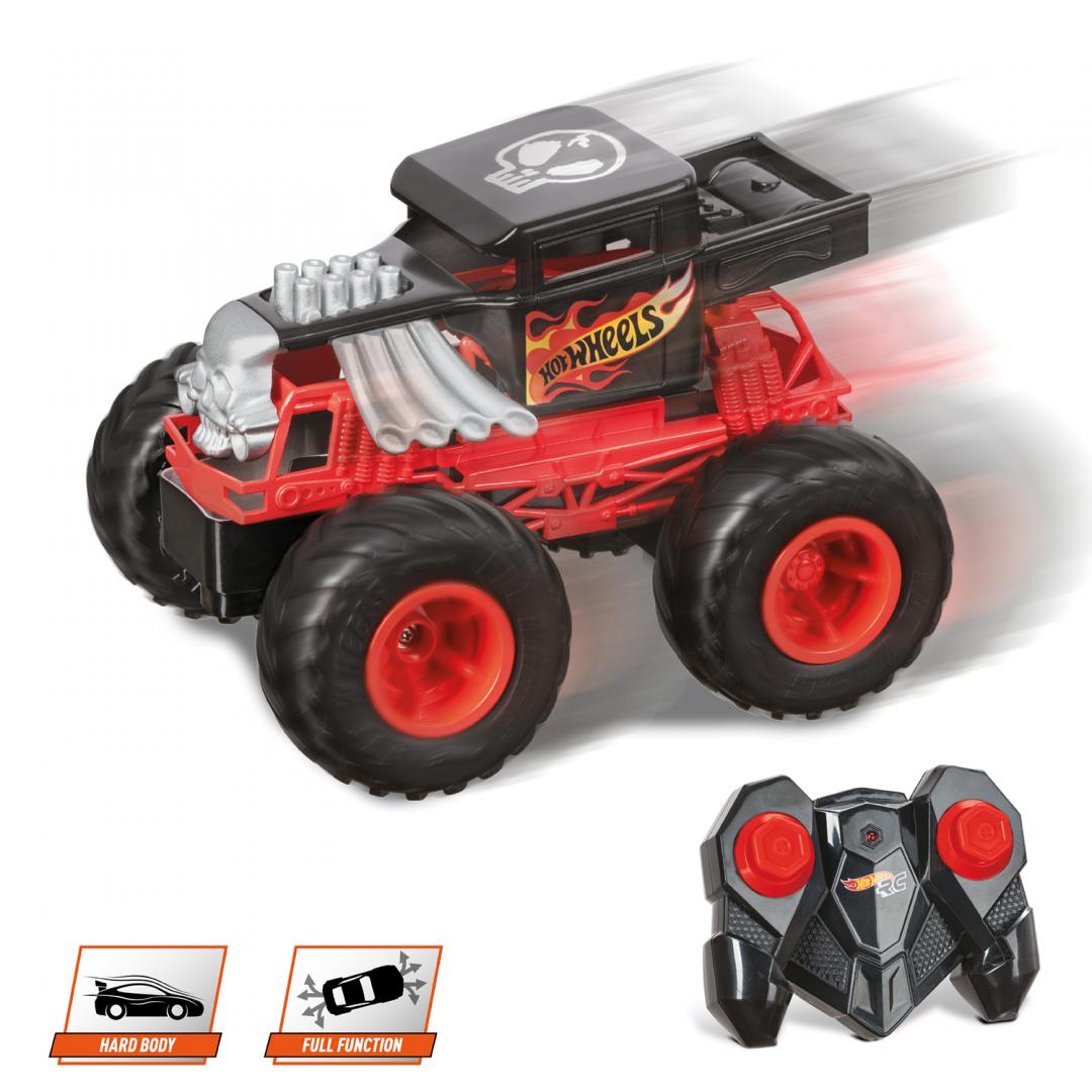 Masinuta Telecomanda Mondo, hw. monster Trucks  8" Bon