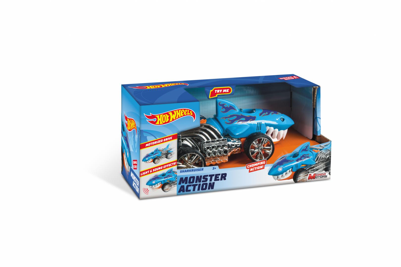 Mașinuță cu sunete și lumini Mondo, Hot Wheels Sharkruiser