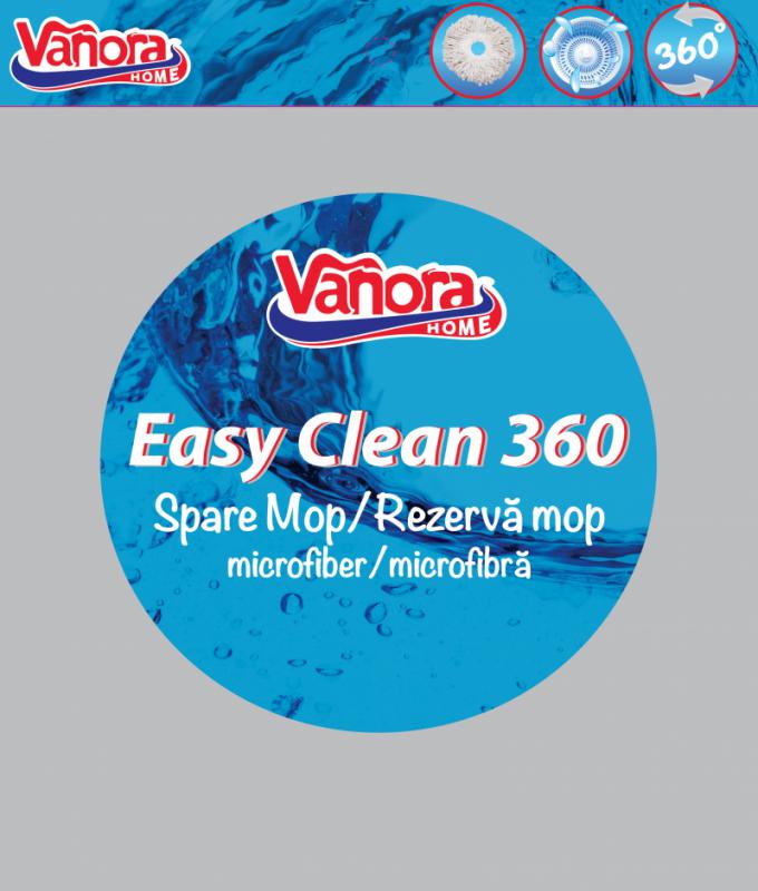 Rezerva Vanora  Mop Rotativ 360, super Easy Clean