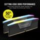 Memorie RAM CORSAIR Vengeance RGB 32GB (2x16) DDR5 6400MHz CL36 Dual Channel Kit, 1.40V, XMP 3.0, black