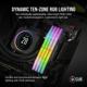 Memorie RAM CORSAIR Vengeance RGB 32GB (2x16) DDR5 6400MHz CL36 Dual Channel Kit, 1.40V, XMP 3.0, black