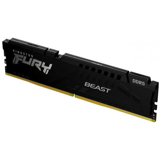Memorie RAM Kingston, DIMM, DDR5, 8GB, 5200MHz, CL36, 1.35V, FURY Beast