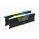 Memorie RAM CORSAIR VENGEANCE RGB 32GB (2x16) DDR5, 5600MHZ, CL40, 1.25V XMP 3.0 black