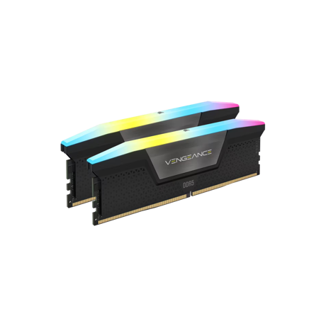 CR VENGEANCE® RGB 32GB (2x16GB)RGB DDR5 DRAM 6400MHz C32 Memory Kit — Black  XMP 3.0 SPD Latency 40-40-40-77 SPD Voltage 1.1V Tested Voltage 1.40V https://www.corsair.com/us/en/p/memory/cmh32gx5m2b6400c32/vengeance- rgb-32gb-2x16gb-ddr5-dram-6400mhz-c32-memory-kit-black