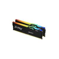 Memorie RAM Kingston, DIMM, DDR5, 64GB, 5600MHz, CL40, 1.25V, Kit of 2, Fury Beast RGB