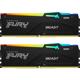 Memorie RAM Kingston FURY Beast RGB, DIMM, 16GB (2x8GB) DDR5, CL40, 5200MHz