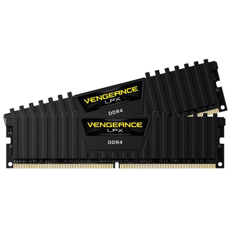 Memorie RAM Corsair Vengeance LPX Black, DIMM, DDR4, 16GB (2x8GB), CL14, 2400MHz