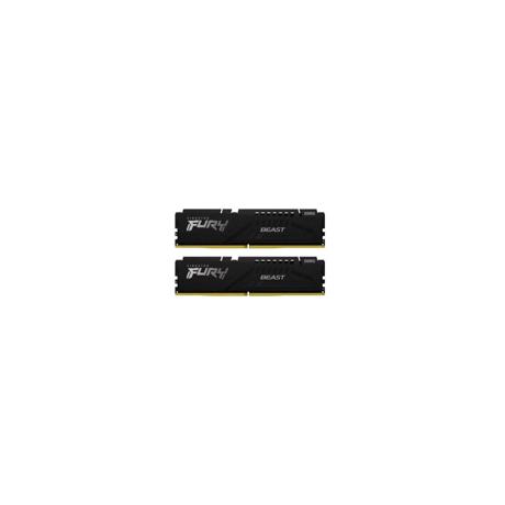Memorie RAM Kingston, DIMM, DDR5, 64GB, 6000MHz, CL36, 1.35V, FURY Beast, Kit of 2