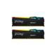 Memorie RAM Kingston, DIMM, DDR5, 64GB, 6000MHz, CL40, 1.35V, FURY Beast, Kit of 2, RGB