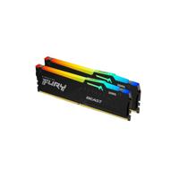 Memorie RAM Kingston, DIMM, DDR5, 32GB, 5600MHz, CL36, 1.25V, FURY, RGB, Kit of 2