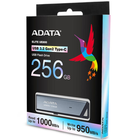 USB Flash Drive ADATA 256GB, UE800, USB Type-C, Black