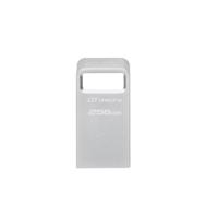 USB Flash Drive Kingston 256GB Data Traveler Micro, USB 3.2 Gen1, Metalic