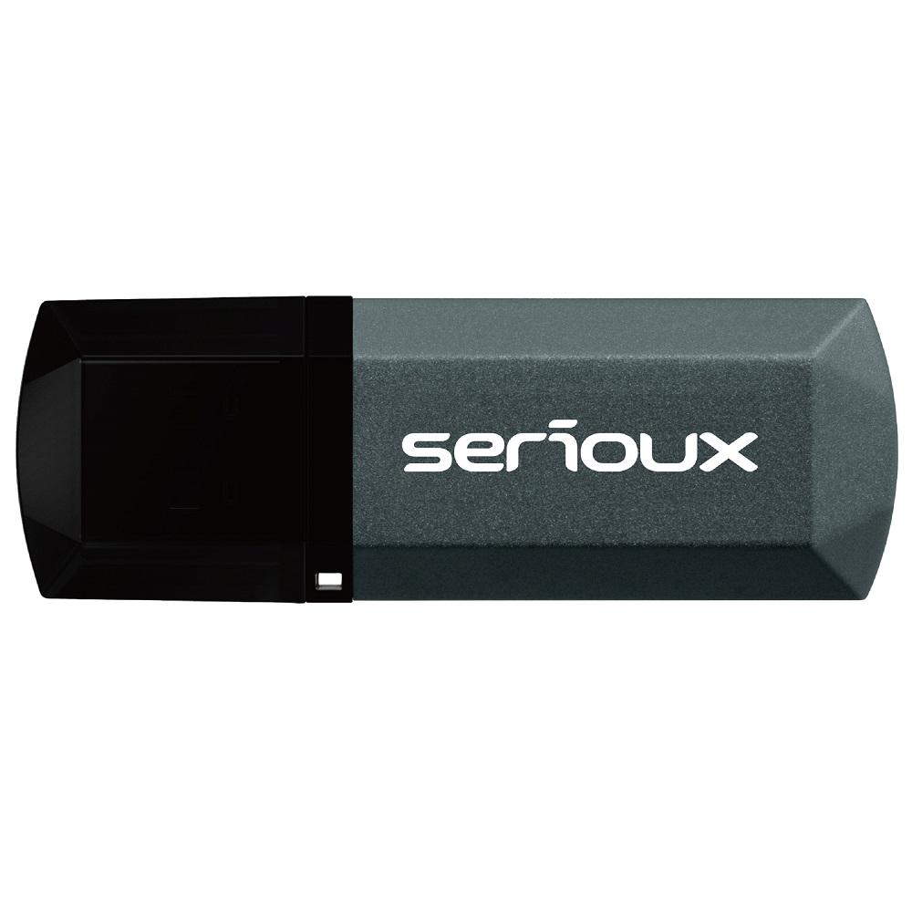 Memorie USB Serioux 8GB DataVault V153, USB 2.0, black