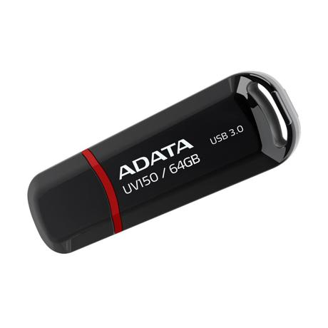 Memorie USB Flash Drive ADATA UV150, 64Gb, USB 3.0, negru