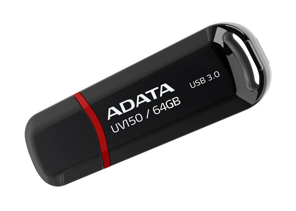 Memorie USB Flash Drive ADATA UV150, 64Gb, USB 3.0, negru