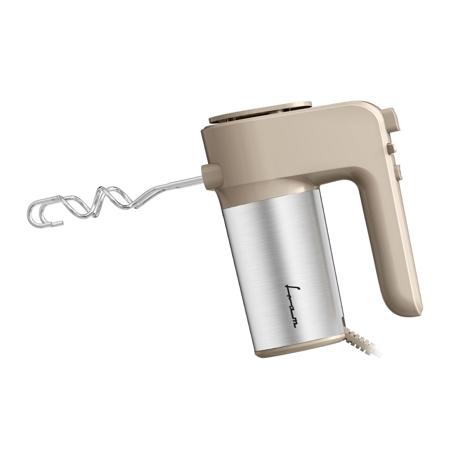 Mixer de mana Fram FHM-400CR, 400W, 6 viteze + Turbo, Teluri si carlige din inox, Buton pentru eliberarea accesoriilor