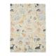 Covor de joaca pentru copii U-Grow, din spuma, pliabil, 2 fete, impermeabil, izolant, 120 x 180 x 1 cm, alfabet