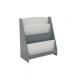 Raft depozitare carti, gri, MDF, U-Grow