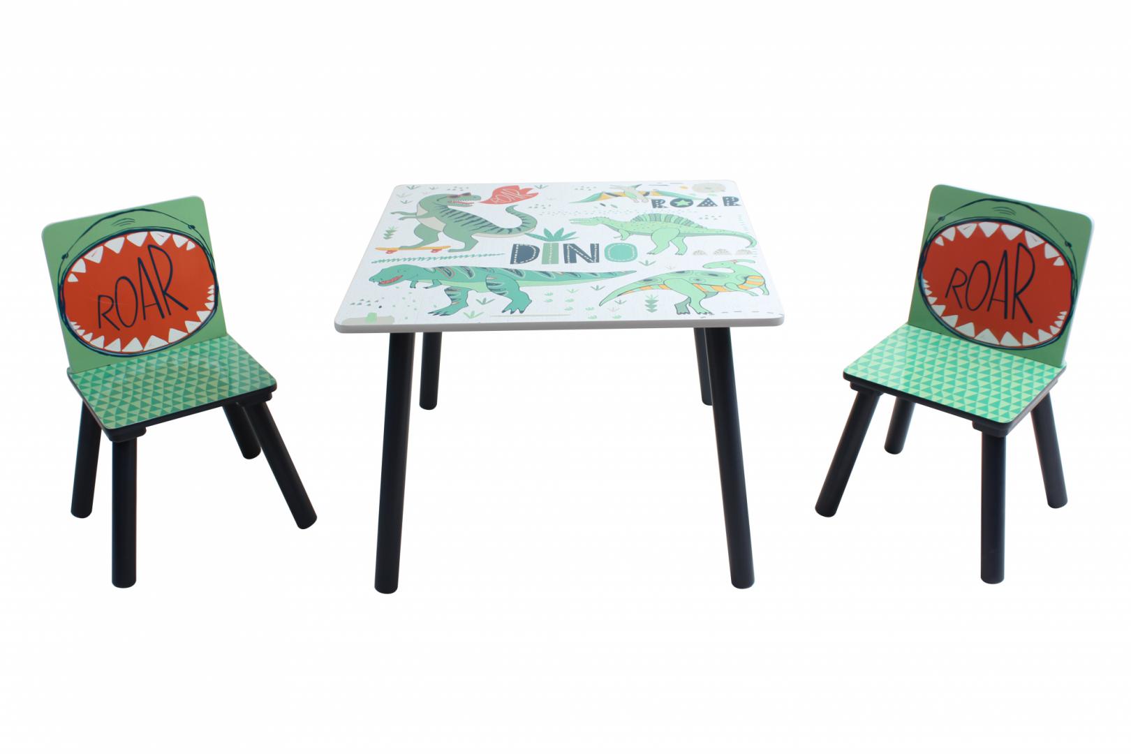 Set 2 scaune + birou U-Grow, Dinozauri