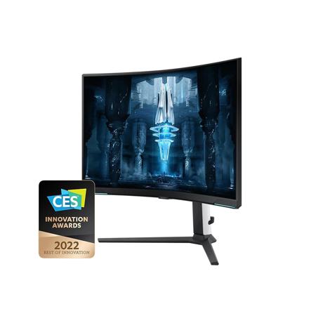 Monitor 32" Samsung LS32BG850NUXEN, curbat 1000R, VA, 16:9, 350 cd/ mp, 1.000.000:1, Mega DCR, Quantum HDR 2000, HDR10+, 4K 3840* 2160, 1 ms, 178/ 178, Max 240Hz, Eye protection mode, No flickering, PIP/ FreeSync Premium Pro, DP, 2* HDMI, micro HDMI, iesire casti, 2* USB, USB-C, pivot, VESA 100*