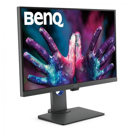 Monitor 27" Benq PD2705Q, QHD 2560* 1440, IPS, 300 cd/mp, 1000:1, 178/178, 5 ms, 60 Hz, 16:9, boxe 2* 2W, VESA, Anti-Glare, Flicker-free, HDMI, DP, USB Type-C, culoare gri inchis