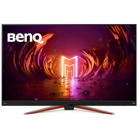Monitor 48" BenQ EX480UZ, OLED 4K 3840x2160, 450 cd/ mp, HDR10, 135.000:1, 178/ 178, 0.1 ms, 120 Hz, HDRi, 16:9, boxe 5Wx2 + 10W woofer, mufa casti, VESA 200* 200, Capac IO, QSG, Telecomanda, DP, 2* HDMI, USB C, USB Type B ( Upstream ), 2* USB 3.2 ( Downstream ), Low Blue Light, PIP/PBP, FreeSync