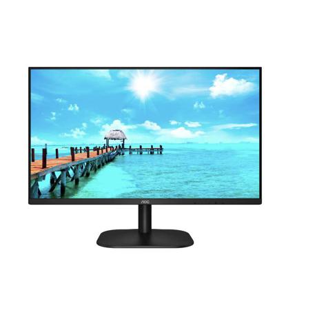 Monitor 27" AOC 27B2H/EU, FHD 1920*1080, 75 Hz, WLED, IPS, 16:9, 4 ms, 250 cd/mp, 1000:1/ 20M:1, 178/178, headphone out, HDMI, VGA, cablu VGA inclus, culoare negru