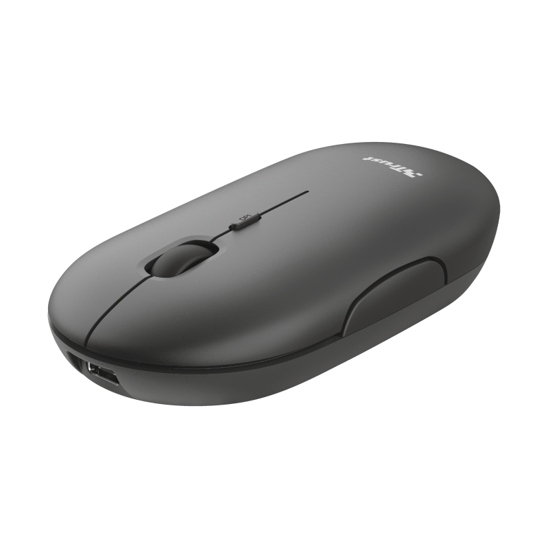 Mouse Trust Puck, Rechargeable Bluetooth, negru