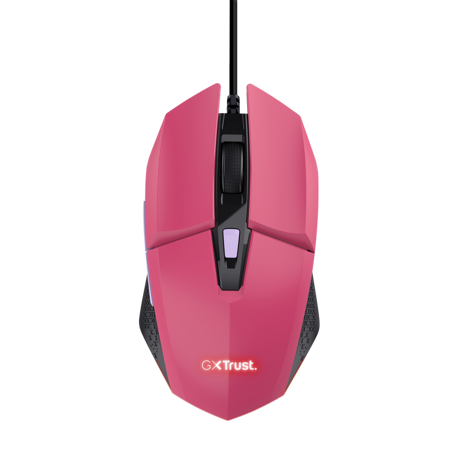 Mouse Trust GXT110W Felox cu fir,  6400 DPI, roz