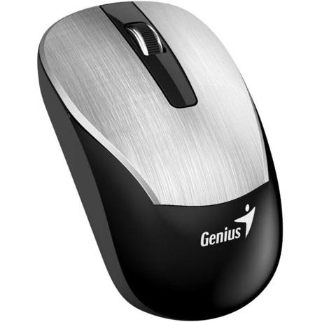 MOUSE Genius ECO-8015 wireless PC sau NB, 2.4GHz, optic, 1600 dpi, argintiu,