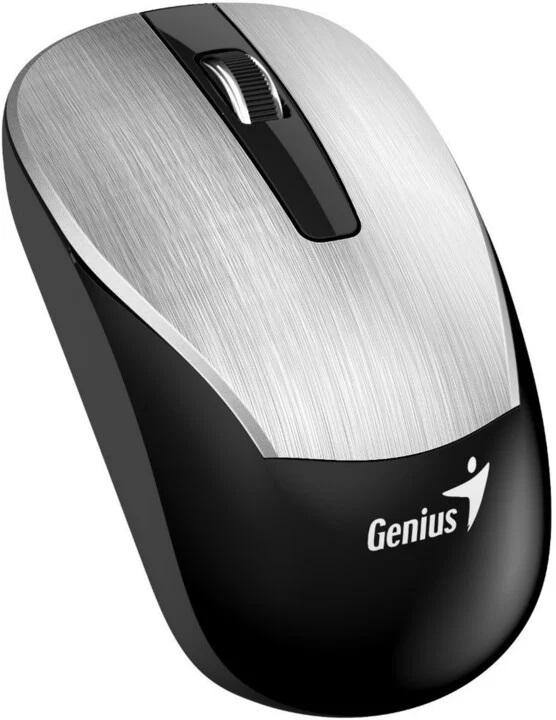 MOUSE Genius ECO-8015 wireless PC sau NB, 2.4GHz, optic, 1600 dpi, argintiu,