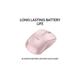 Mouse Logitech MK240 Silent Wireless, optic, interfata Bluetooth, rezolutie 1000 DPI, rose