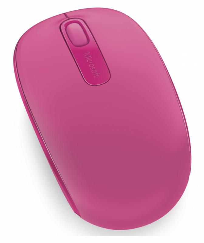 Mouse Microsoft Mobile 1850, Wireless Optic, Magenta