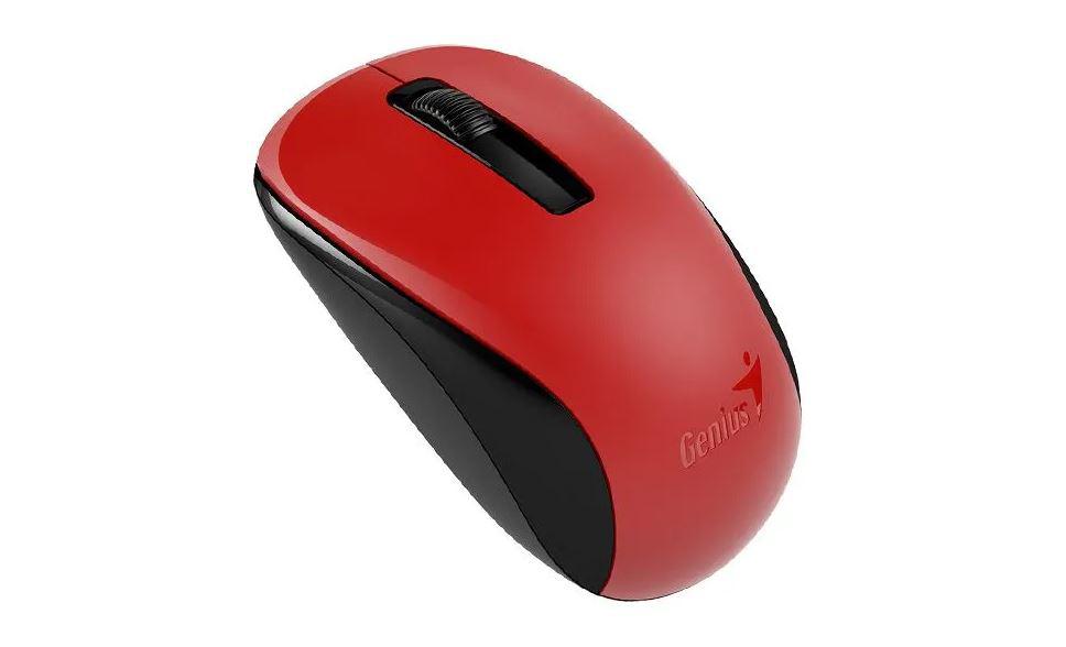 Mouse Genius wireless NX-7005, 2.4Ghz, optic, 1200 dpi, butoane/scroll 3/1, rosu