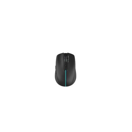 Mouse Serioux Flicker 212, Wireless, Negru,  senzor: Optic, DPI: 800/ 1200/ 1600, conexiune: Dongle USB 2,4 GHz, banda de frecventa: 2,4 GHz, baterie integrată litiu de 500 mAh, banda LED, cerințe OS: Win, Mac, Vista