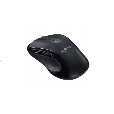 Mouse wireless Logitech M510, rezolutie maxima 1000 DPI, tehnologie laser, dimensiuni 120 x 65 x 41 mm, negru