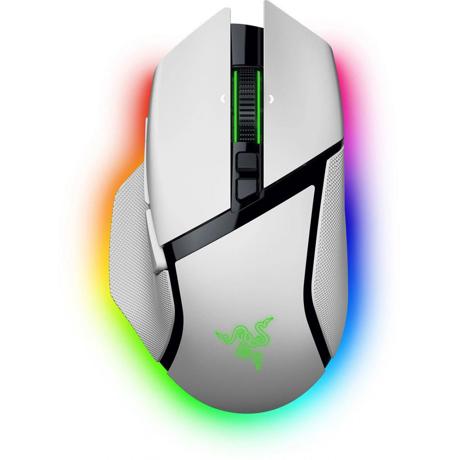 Razer Basilisk V3 Pro 35K, wireless, bluetooth, rezolutie maxima 35000 DPI,  iluminare Razer Chroma™ RGB, senzor Focus Pro 35K Optical Sensor Gen-2,  alb