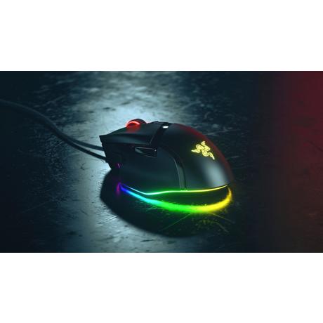 Mouse Razer cu fir Razer Basilisk V3 RGB, butoane programabile 10+1, Razer™ HyperScroll Tilt Wheel, 11 zone de iluminare Chroma RGB, negru