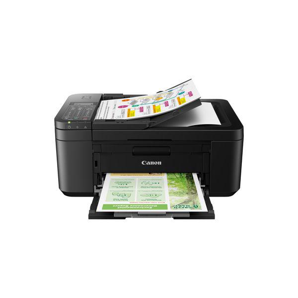 Multifunctional inkjet color Canon Pixma TR4650, dimensiune A4 (Printare, Copiere, Scanare, Fax, Cloud link), duplex, viteza 8.8ppm alb-negru, 4.4ppm color, rezolutie 4800x1200 dpi, alimentare hartie 100 coli + 20 coli ADF, imprimare fara margini, scanner flatbed, ADF, rezolutie scanare 600 X 1200