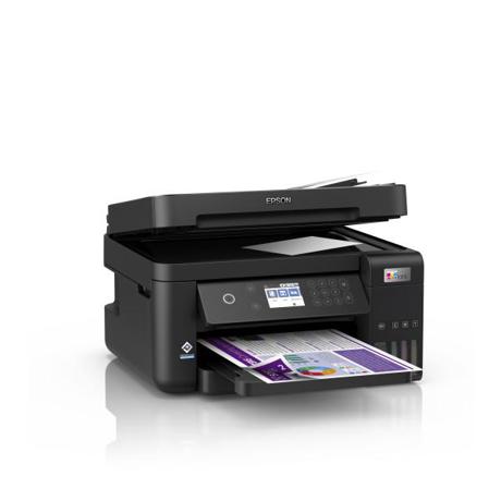 Multifunctional inkjet color Epson EcoTank CISS L6270, dimensiune A4 (Printare,Copiere, Scanare), printare borderless, viteza 33ppm alb-negru, 20ppm color, rezolutie 4800x1200 dpi, alimentare hartie 250 coli,ADF 30 coli, duplex automat ,scanner CIS rezolutie 1200x2400, consumabile: (black 14k