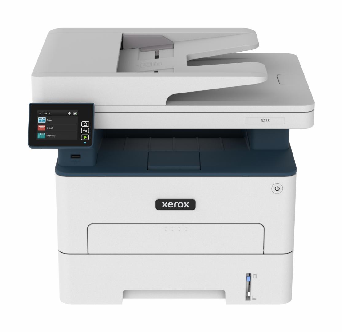 Multifunctional lase mono Xerox B235V_DNI Imprimare/Copiere/Scanare/Fax, Dimensiune A4, Viteza 34 ppm, Rezolutie:Copiere: Până la 600 x 600 dpi, Imprimare: 600 x 600 dpi, calitate imagine 1200, Procesor:1 GHz Dual Core, Memorie:512 MB, Limbaj imprimre PCL® 5/6, PostScript® 3, Imprimare de pe