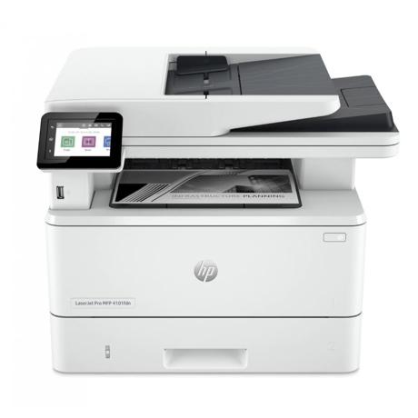 Multifunctional laser mono HP Laserjet 4102FDN , dimensiune A4 (Printare, Copiere, Scanare, Fax), Duplex, viteza 40ppm, rezolutie max 1200 x 1200dpi, procesor 1200Mhz, memorie 512MB RAM, alimentare hartie 350 coli, + 50 coli DADF, limbaj de printare  HP PCL 6, HP PCL 5e, HP postscript level 3