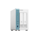 NAS QNAP 231P3 2-Bay, CPU Annapurna Labs Alpine AL-314 1.7GHz Quad Core, 4GB DDR3L SODIMM (max. 8GB), 2.5/3.5 SATA 6Gbps HDD (neincluse), 1x2.5GbE + 1xGbE LAN 3xUSB3.2, tower, adaptor alimentare, garantie 2 ani