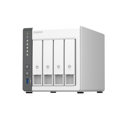 NAS QNAP 262 4-Bay, CPU ARM 2.0GHz Quad core, RAM 4GB, HDD 2.5"/3.5" SATA 6Gbps (neincluse), LAN: 1 x 2.5GbE + 1 x GbE,  USB3.2 Gen1: 1 USB2.0: 2, Tower, Adapter, garantie 2 ani