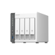 NAS QNAP 262 4-Bay, CPU ARM 2.0GHz Quad core, RAM 4GB, HDD 2.5"/3.5" SATA 6Gbps (neincluse), LAN: 1 x 2.5GbE + 1 x GbE,  USB3.2 Gen1: 1 USB2.0: 2, Tower, Adapter, garantie 2 ani