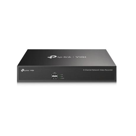 TP-LINK VIGI 8 CHANNEL Network video recorder, VIGI NVR1008H, latime de banda 80 Mbps, 8 canale IP, rezolutie: pana la 8MP, format: H.265+/H.265/ H.264+/H.264, suporta 1 HDD SATA de pana la 10TB